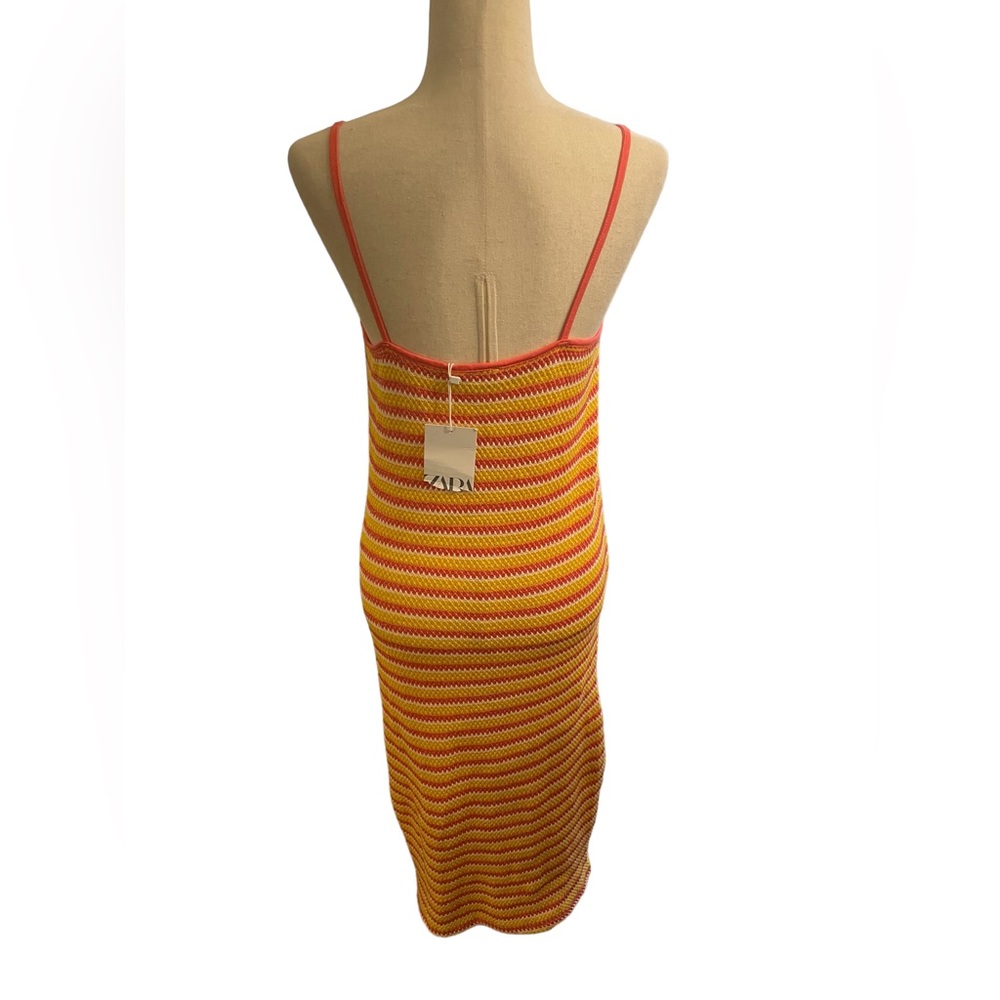 ZARA Knit Striped Y2K Dress New With Tags - Picture 6 of 13